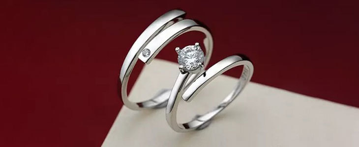 Kar 65% popust na 2 elegantna srebrna prstana Biser! Br - Kuponko.si