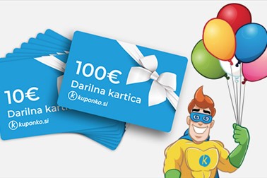 Darilna kartica kuponko.si, darilo