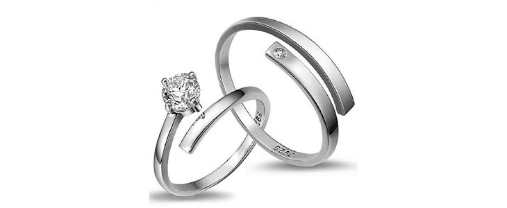 Kar 65% popust na 2 elegantna srebrna prstana Biser zan - Kuponko.si