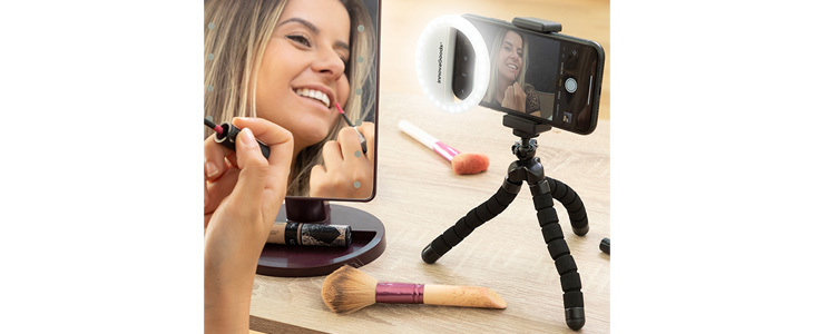 HUDA CENA za okroglo USB lučko za selfije s 28 LED lučk - Kuponko.si