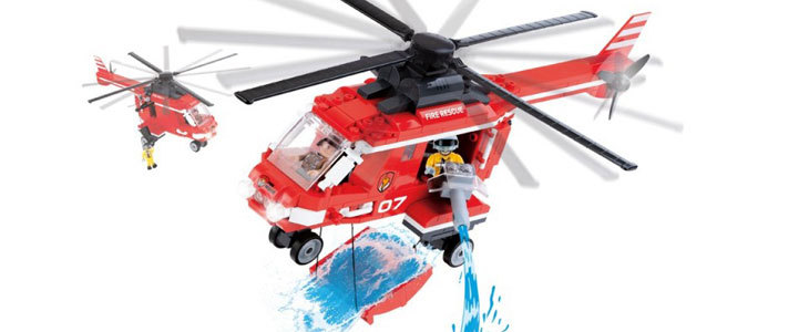 Kocke v obliki gasilskega helikopterja za vaše najmlajš - Kuponko.si