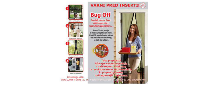 63% popust na magnetno zaščitno mrežo proti mrčesu Bug - Kuponko.si
