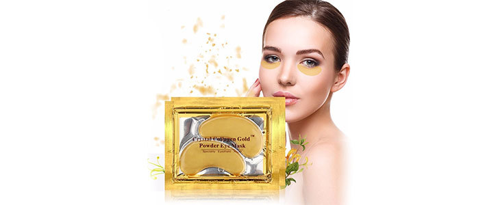 Maska za oči GOLD s kolagenom, ki zmanjša gubice in učv - Kuponko.si
