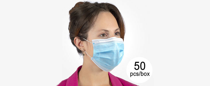 HUDA CENA za paket 50 kirurških 3-slojnih mask za učink - Kuponko.si