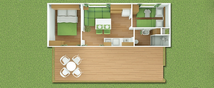 HUDA CENA za najem mobilne hiške v kampu z neskončnim b - Kuponko.si