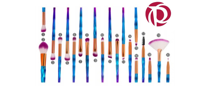 HUDA CENA na komplet 20 make up čopičev Unicorn z nežni - Kuponko.si