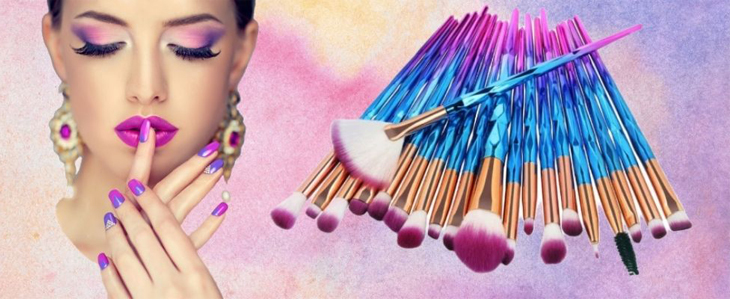 HUDA CENA na komplet 20 make up čopičev Unicorn z nežni - Kuponko.si