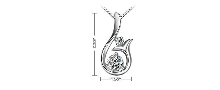 Kar 69% popust na srebrno verižico s Swarovski® element - Kuponko.si