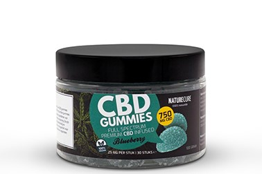 CBD žvečilni gumiji z okusom borovnice (100g), vegansko CBD žvečilni gumiji z okusom borovnice (100g), vegansko