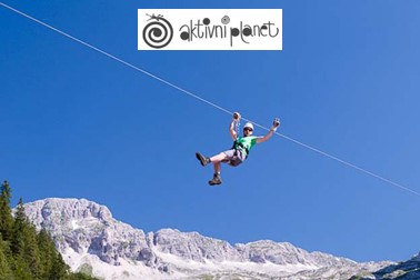 Adrenalinski park Bovec: 3-urni zipline spust Adrenalinski park Bovec: 3-urni zipline spust