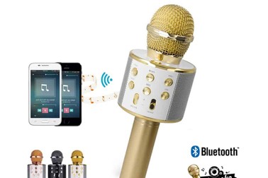Bluetooth mikrofon za karaoke na voljo v 3 barvah Bluetooth mikrofon za karaoke na voljo v 3 barvah