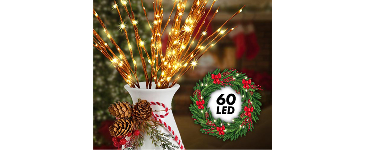 Vejice z LED lučkami, 60 LED lučk - Kuponko.si