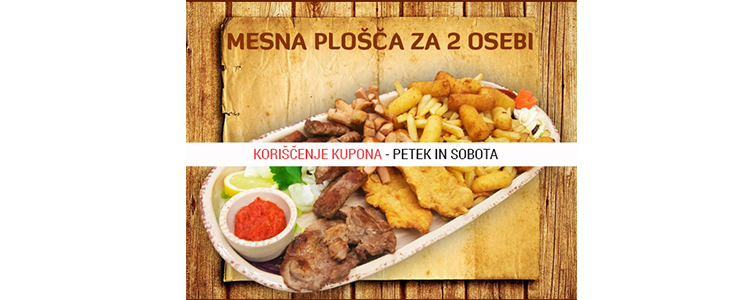 Bogata mesna plošča v okrepčevalnici Zelena dolina - Kuponko.si