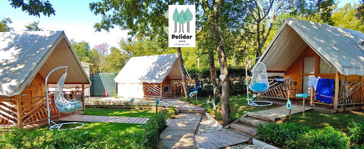 Polidor Camping Park 4*: glamping sobica za 2 osebi - Kuponko.si