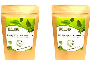 Herbio Puls, 2x Bio konopljini proteini (1+1 gratis)