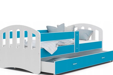 Otroška postelja Happy Premium, predal, ležišče, pod