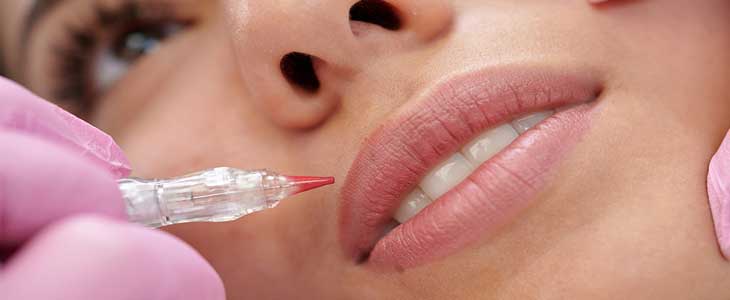 Mikropigmentacijo ustnic, PMU lips aquarell v salonu G  - Kuponko.si