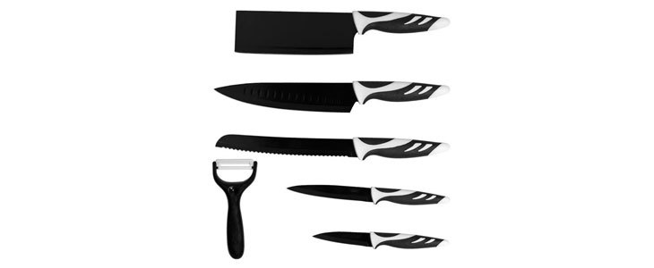 6-delni set nožev Cecotec Top Chef Black - Kuponko.si