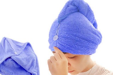 Vpojna brisača Towel Turban za enostavno sušenje las