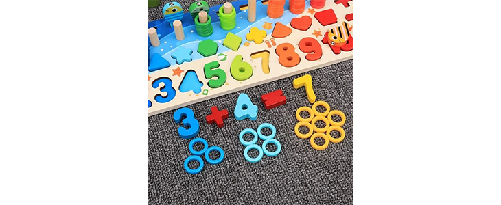 Montessori poučna lesena igrača 5v1 - Kuponko.si