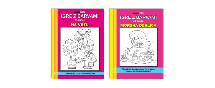 Otroške pobarvanke z zabavnimi ugankami  - Kuponko.si