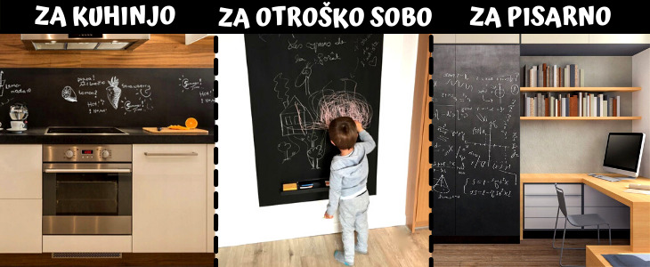 SAMOLEPILNA ČRNA FOLIJA PIŠI-BRIŠI - Kuponko.si
