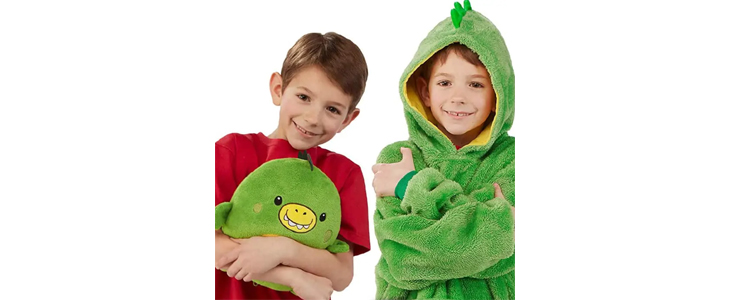 KidsHoodie, 3v1 plišasta igrača, vzglavnik in pulover - Kuponko.si