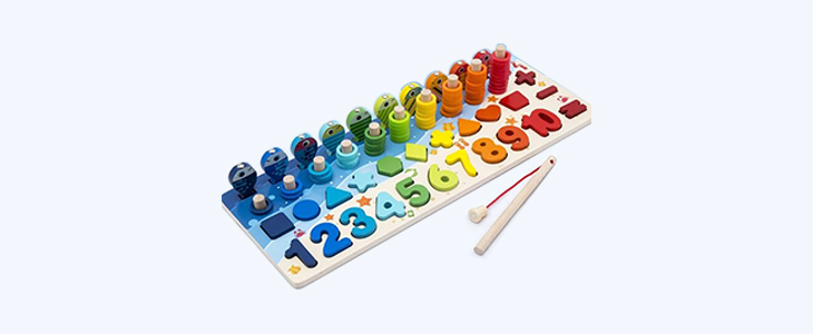 Montessori poučna lesena igrača 5v1 - Kuponko.si
