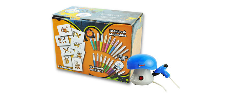 Otroški set za ustvarjanje Airbrush s kompresorjem - Kuponko.si