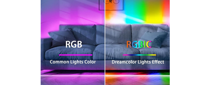 Multibarvne DreamColor RGBIC LED lučke  - Kuponko.si