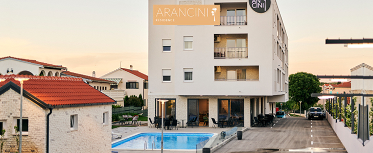 Arancini Residence 4* v Vodicah, najem apartmaja - Kuponko.si