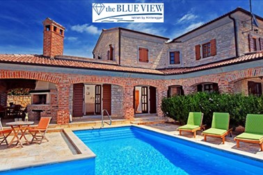 The blue view vilas; luksuzne vile z ogrevanim bazenom