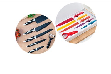 6-delni set keramičnih nožev in lupilca