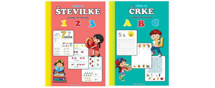 Otroške vadnice za učenje številk in abecede - Kuponko.si