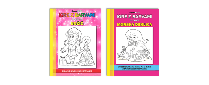 Otroške pobarvanke z zabavnimi ugankami  - Kuponko.si