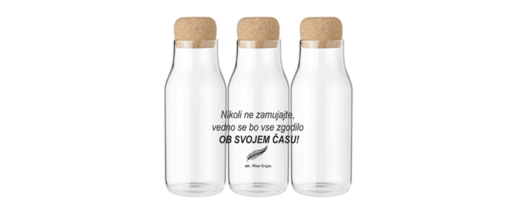 Steklenicka s pokrovom iz plute (600 ml) - Kuponko.si