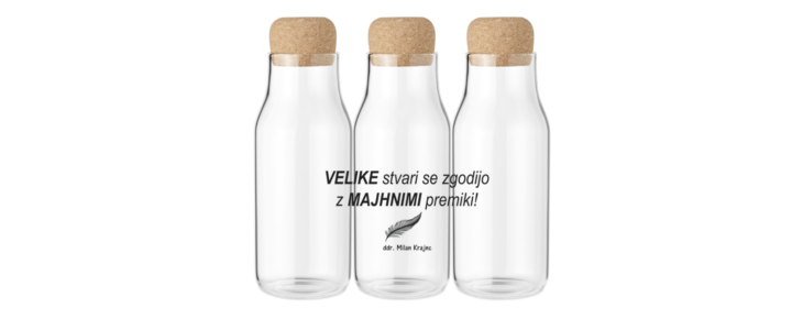 Steklenicka s pokrovom iz plute (600 ml) - Kuponko.si