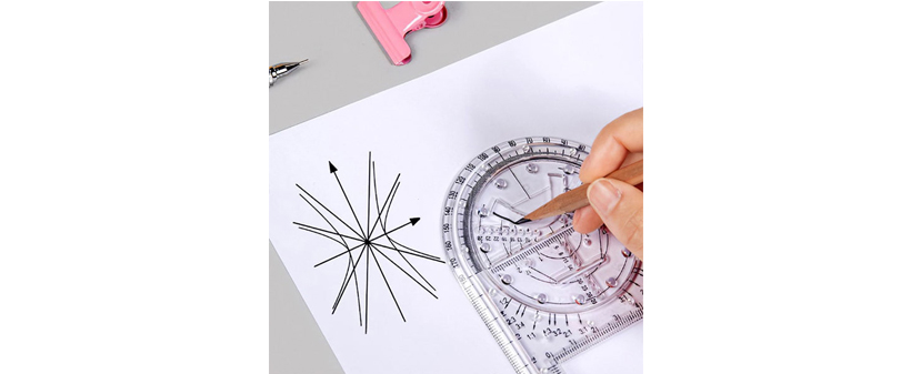 Večnamensko geometrijsko ravnilo, risanje - Kuponko.si