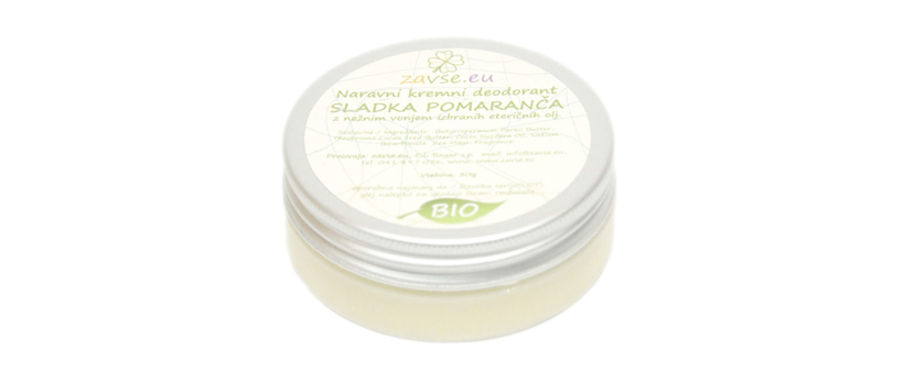 Naravni kremni dezodorant (50 g) - Kuponko.si