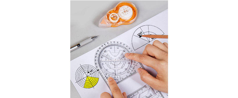 Večnamensko geometrijsko ravnilo, risanje - Kuponko.si