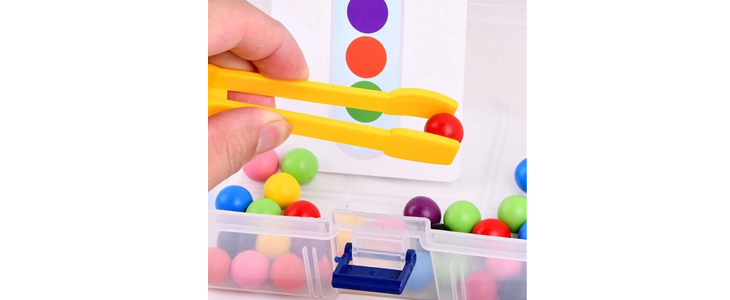 Montessori igrača - ujemanje perlic v epruveti - Kuponko.si