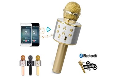 Bluetooth mikrofon za karaoke na voljo v 4 barvah
