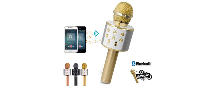 Bluetooth mikrofon za karaoke na voljo v 4 barvah - Kuponko.si