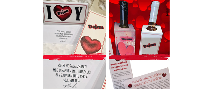 Valentinovo čokoladno pismo, personalizirano - Kuponko.si