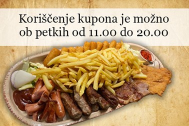 Bogata mesna plošča v okrepčevalnici Zelena dolina Bogata mesna plošča v okrepčevalnici Zelena dolina