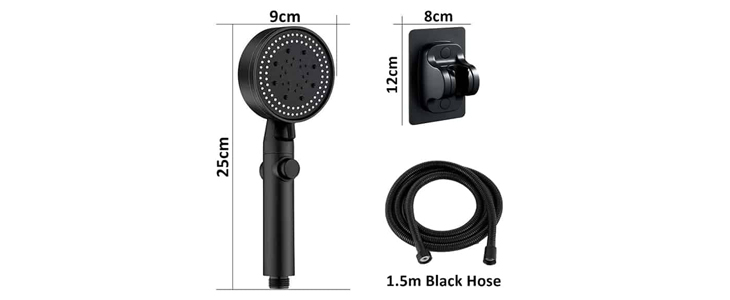 Tuš ročka PressureShower, set, 5 načinov prhanja - Kuponko.si