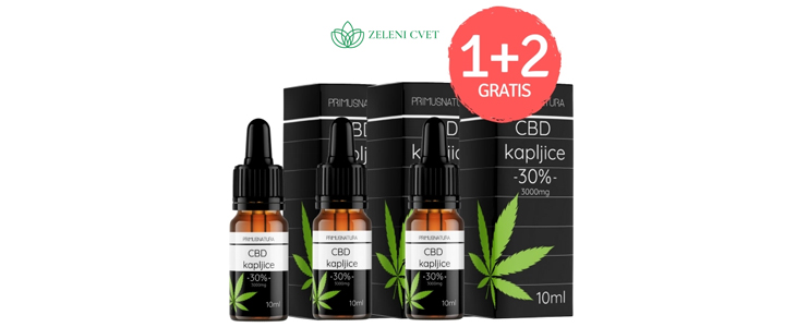 CBD kapljice 30% (10 ml) Primus natura - Kuponko.si