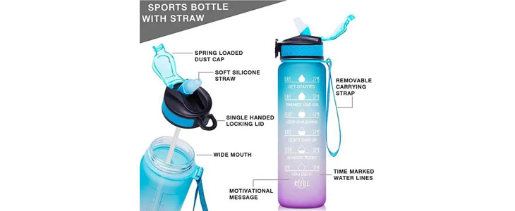 MotivationalBottle, flaška za vodo  - Kuponko.si