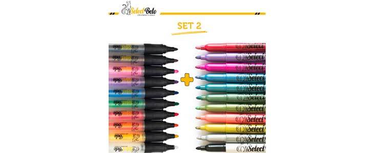 set 24 akrilnih flomastrov SelectBeto - Kuponko.si