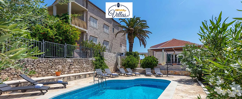 Villa Mir Vami 4*, Sumartin, Brač: vila z bazenom - Kuponko.si